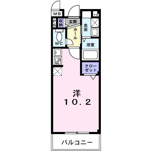 サンハイム武里（101） 間取り図画像