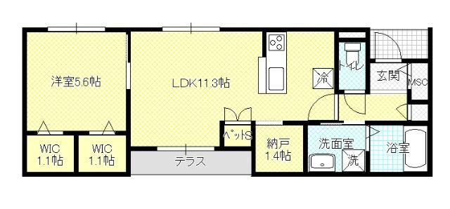 グラン・リビエールⅡ（102） 間取り図画像
