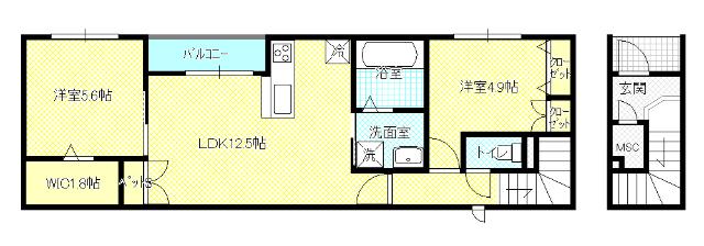 グラン・リビエールⅡ（202） 間取り図画像