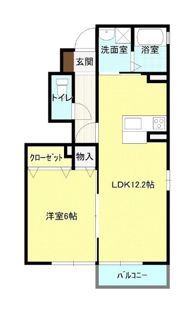 レイクビレッジ（101） 間取り図画像