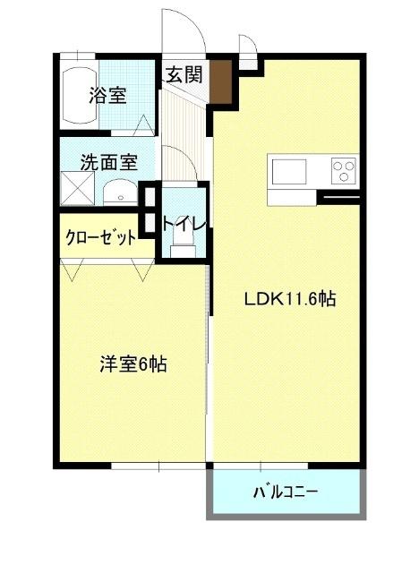グリーンガーデン（203） 間取り図画像