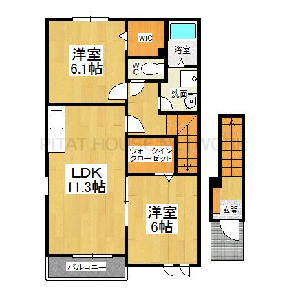 ２階・角部屋