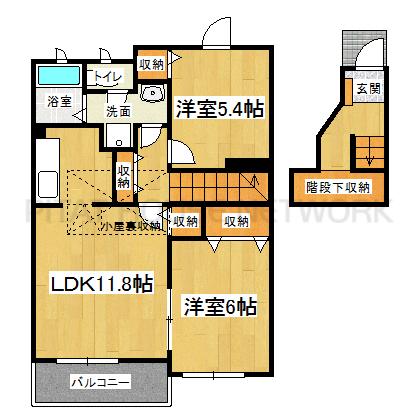 ２階・角部屋