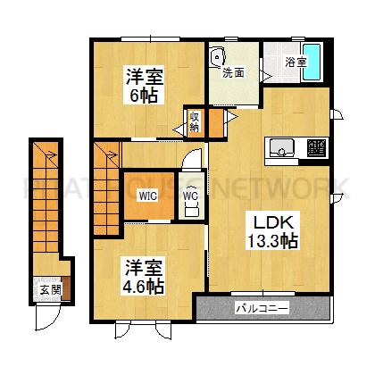 ２階角部屋