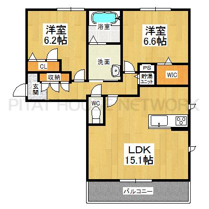 １階角部屋