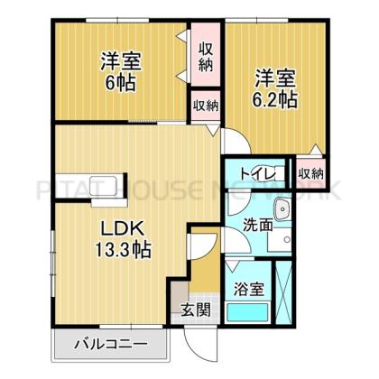 １階角部屋