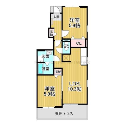 1階・角部屋