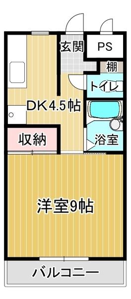 ２階・角部屋