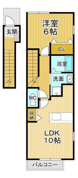 ２階角部屋