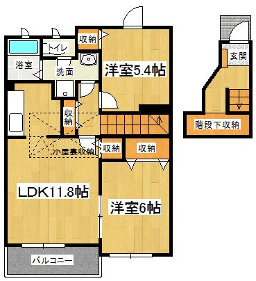２階・角部屋
