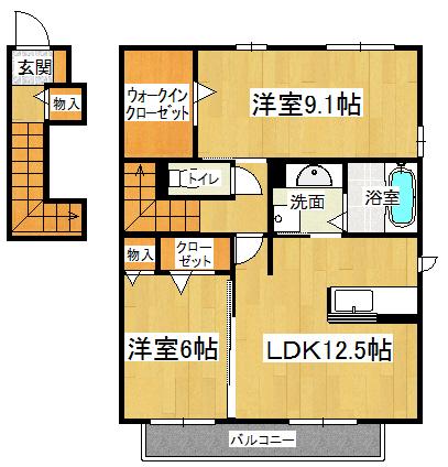 ２階角部屋