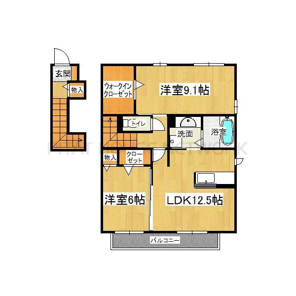 ２階角部屋