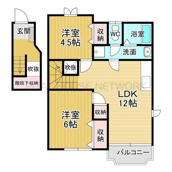 ２階角部屋