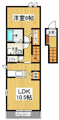 ２階・角部屋