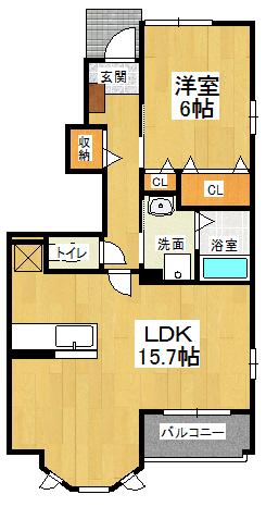 １階・角部屋