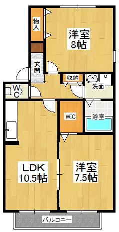 ２階角部屋