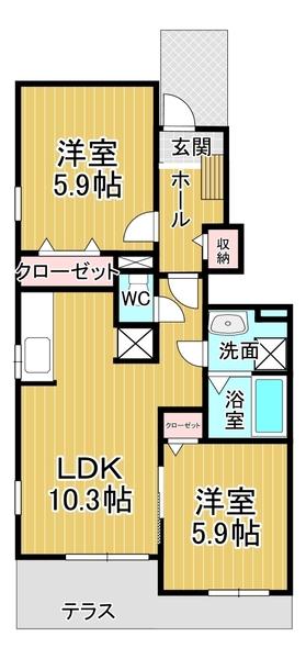 1階・角部屋