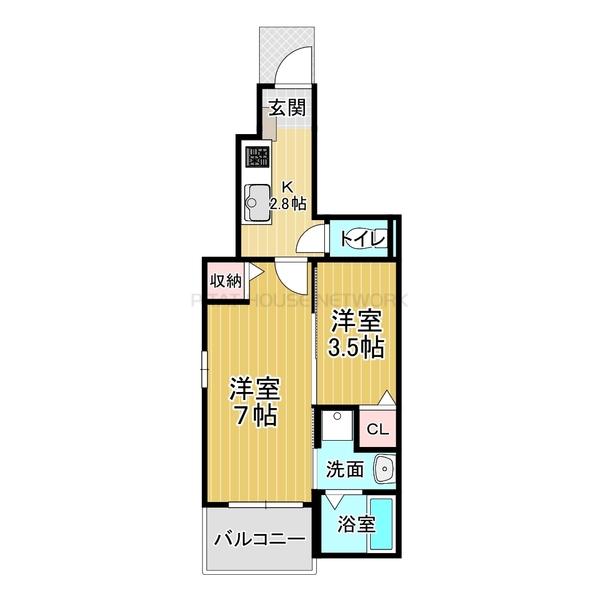 １階角部屋