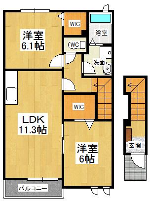 ２階角部屋