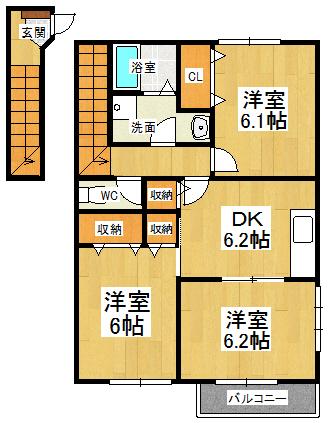 2階・角部屋