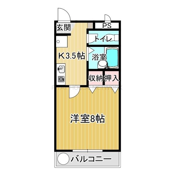 １階角部屋