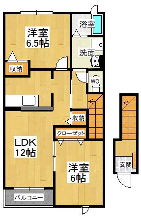 ２階・角部屋