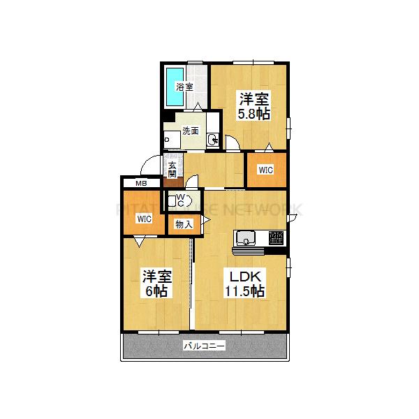 ２階・角部屋