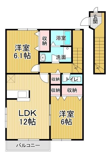 ラフィナートエスパシオＡ（203） 間取り図画像