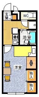 レオパレスＳＡＩＴＡ（201） 間取り図画像