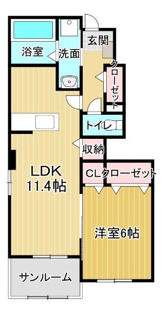 1階・角部屋