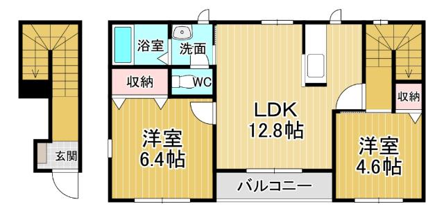 シャーメゾンジェルメ　B（206） 間取り図画像