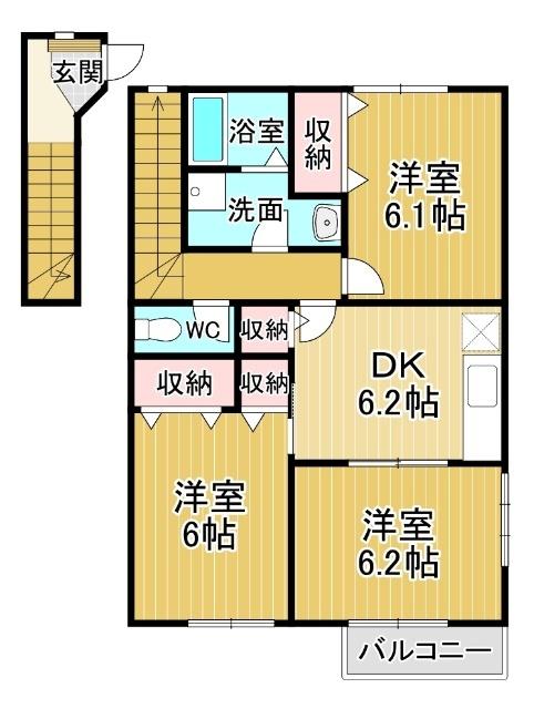 アルバＡ（201） 間取り図画像