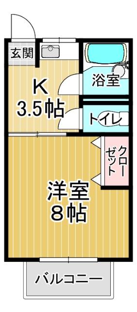 ２階・角部屋