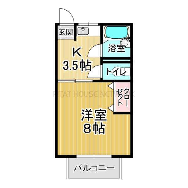 ２階・角部屋