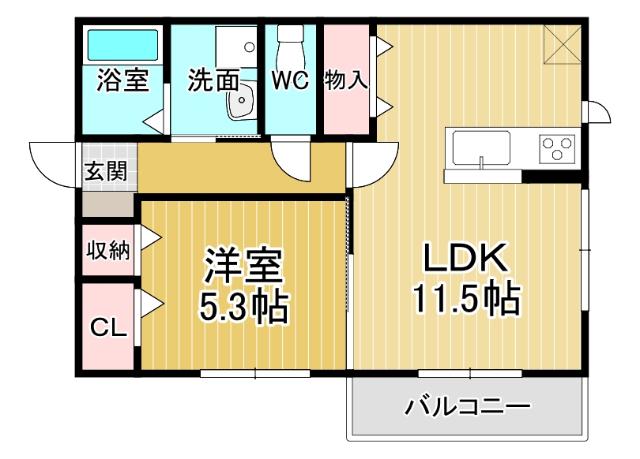 １階・角部屋