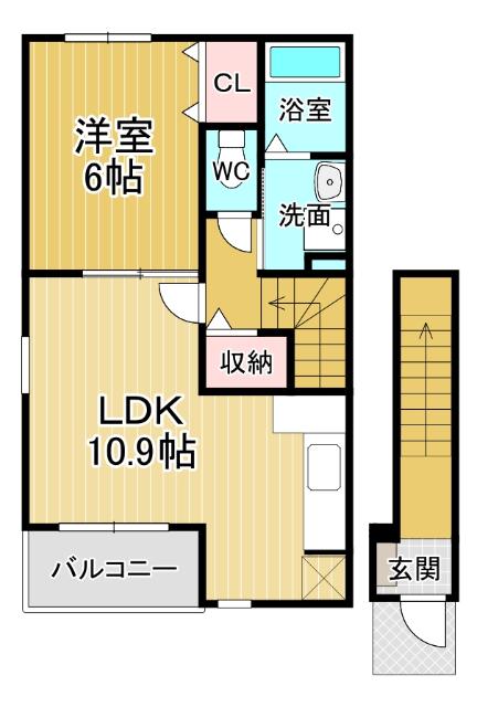２階・角部屋