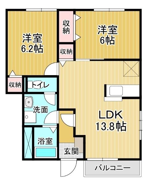 １階角部屋