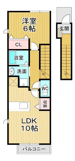 ２階・角部屋