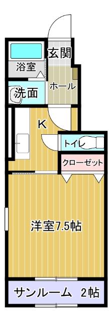 １階角部屋
