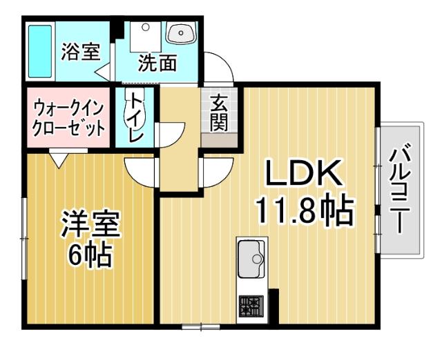 ルピナＢ棟（201） 間取り図画像