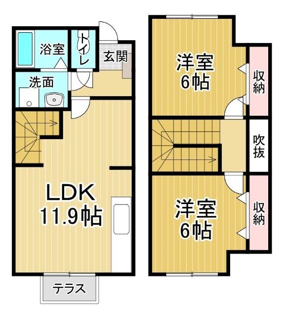 ビレッジあい　C（103） 間取り図画像
