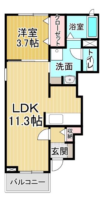 パールハウスC　（101） 間取り図画像