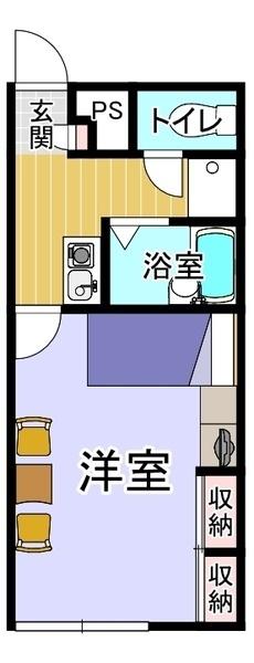 レオパレスクレール鳴門 間取り図画像
