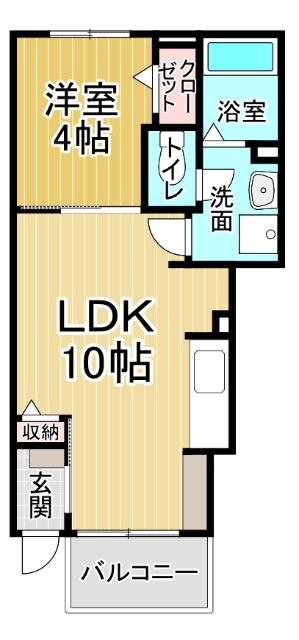 コーポ・マリ（102） 間取り図画像