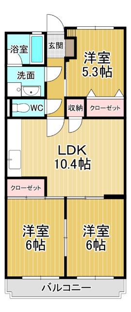 ハーブメゾン賀好（403） 間取り図画像