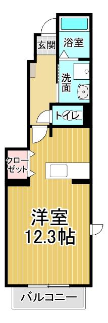ルミナス藍住A（101） 間取り図画像