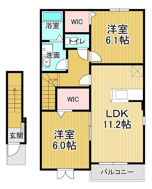 ２階・角部屋