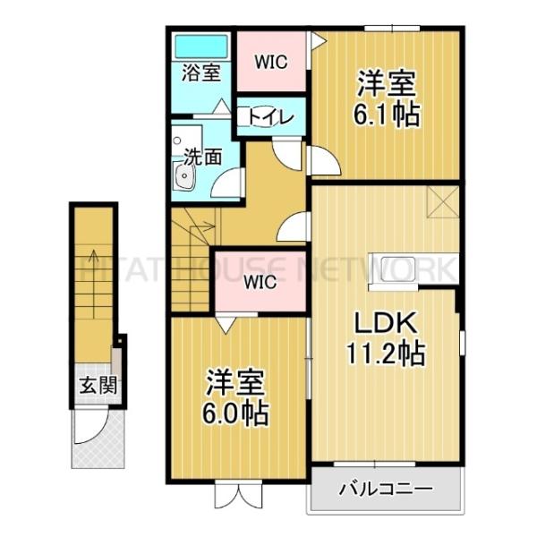 ２階・角部屋