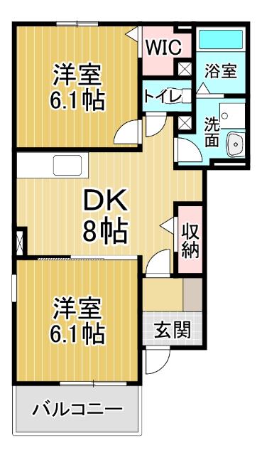 アヴォンリー　Ⅰ（101） 間取り図画像
