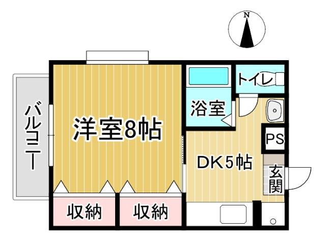 ２階・角部屋
